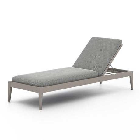 Sherwood Outdoor Chaise, Weathered Grey - Kings Fine Art & Decor