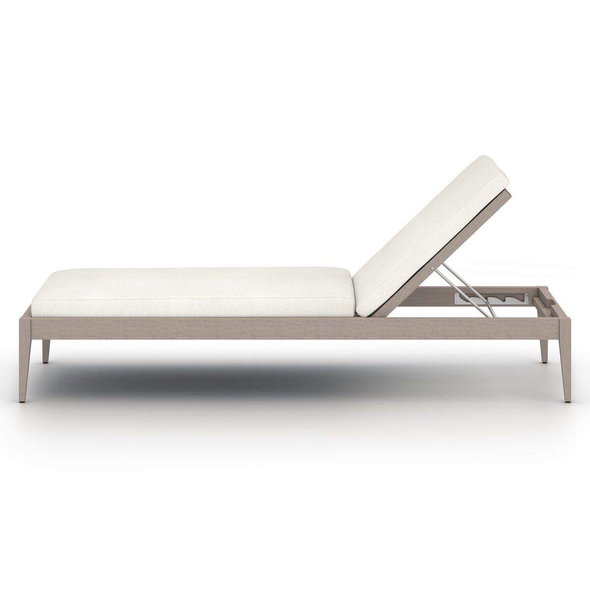 Sherwood Outdoor Chaise, Weathered Grey - Kings Fine Art & Decor