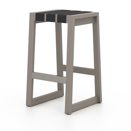 Sonoma Outdoor Bar + Counter Stool, Weathered Grey - Kings Fine Art & Decor