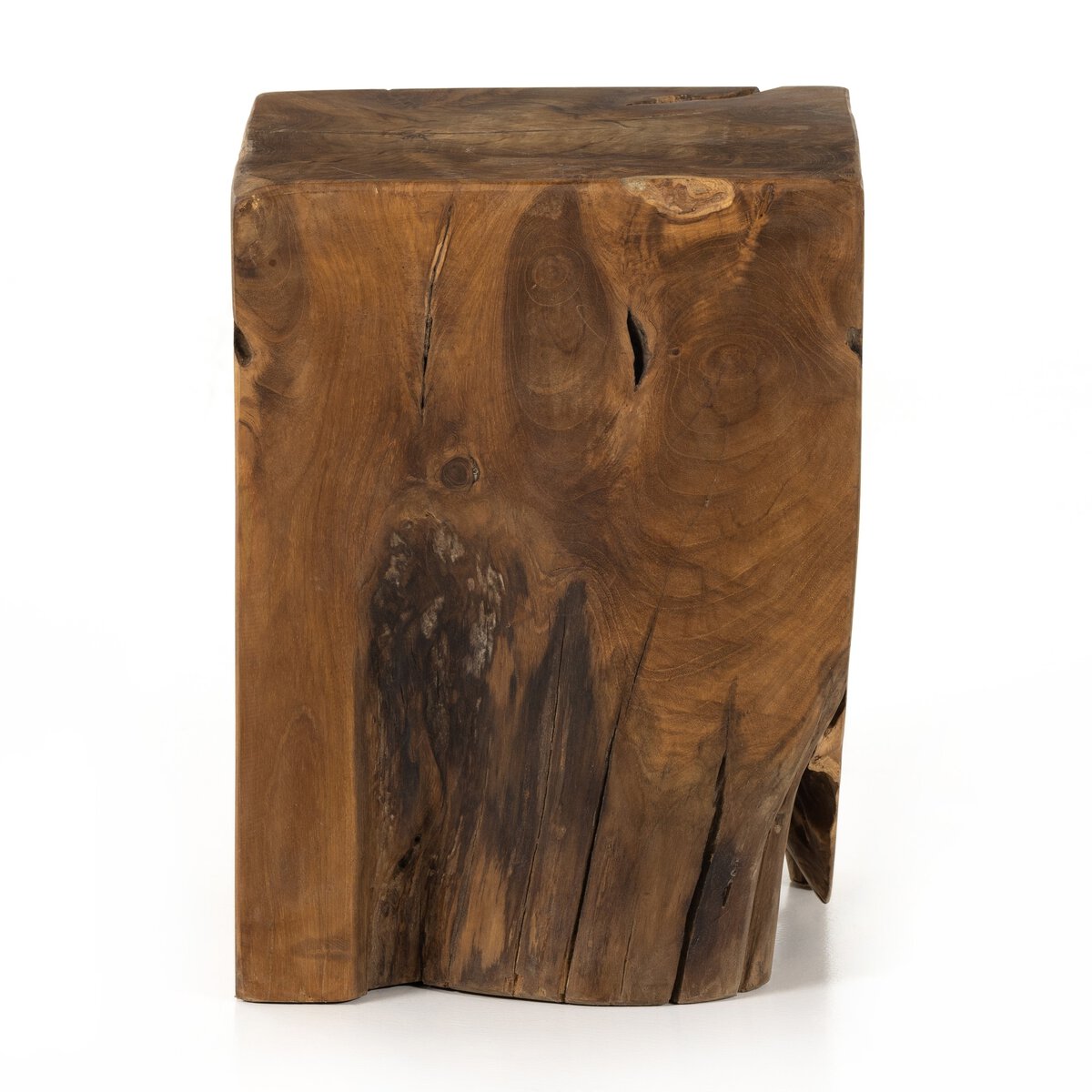 Teak Square Stool - Kings Fine Art & Decor