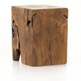 Teak Square Stool - Kings Fine Art & Decor