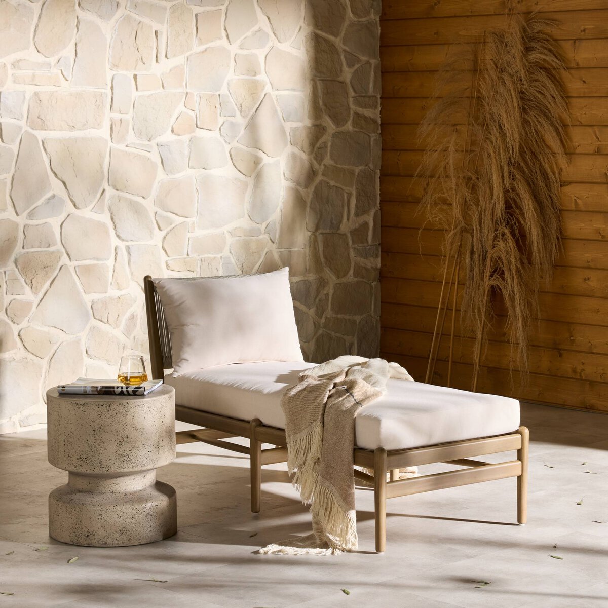Rosen Outdoor Chaise - Kings Fine Art & Decor