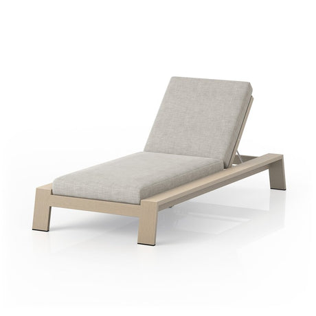 Monterey Outdoor Chaise, Washed Brown - Kings Fine Art & Decor