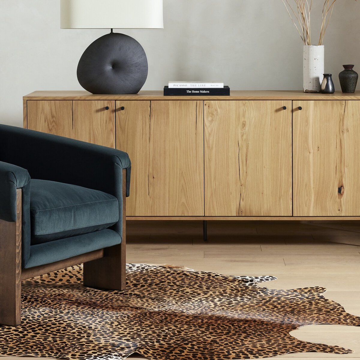 Leopard Printed Hide Rug - Kings Fine Art & Decor