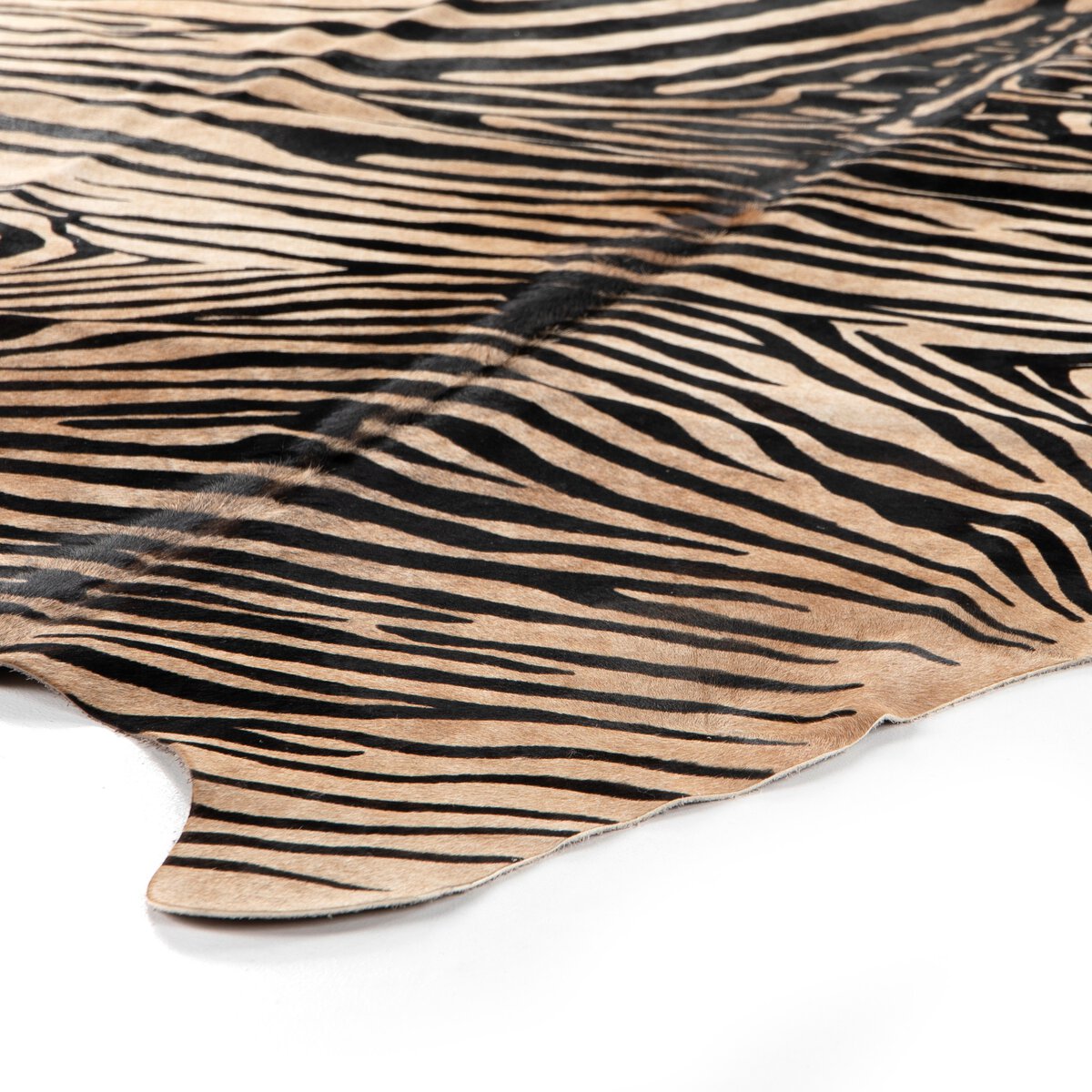 Zebra Printed Hide Rug - Kings Fine Art & Decor