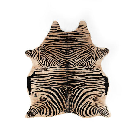 Zebra Printed Hide Rug - Kings Fine Art & Decor