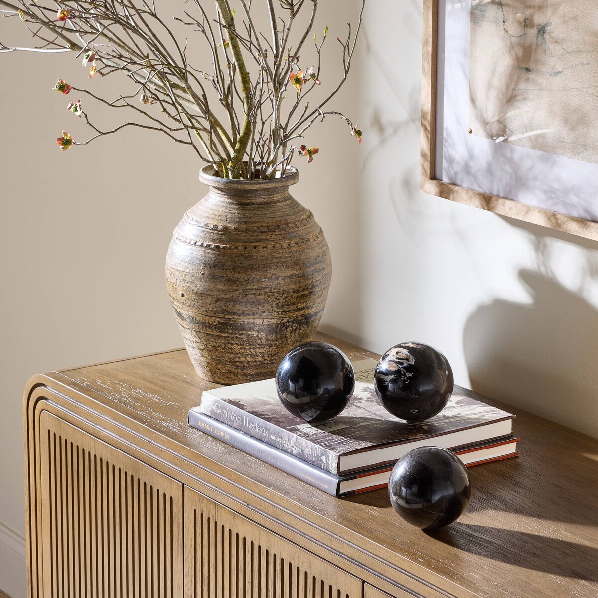 Petrified Wood Balls, Set Of 3 - Kings Fine Art & Decor