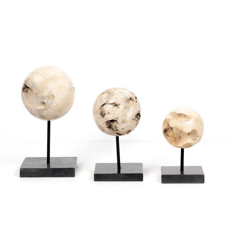 Organic Stone Sculptures, Set Of 3 - Kings Fine Art & Decor