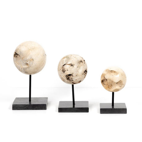 Organic Stone Sculptures, Set Of 3 - Kings Fine Art & Decor