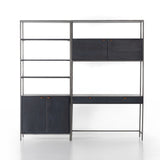 Trey Modular Wall Desk With 1 Bookcase - Kings Fine Art & Decor