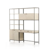 Trey Modular Wall Desk With 1 Bookcase - Kings Fine Art & Decor