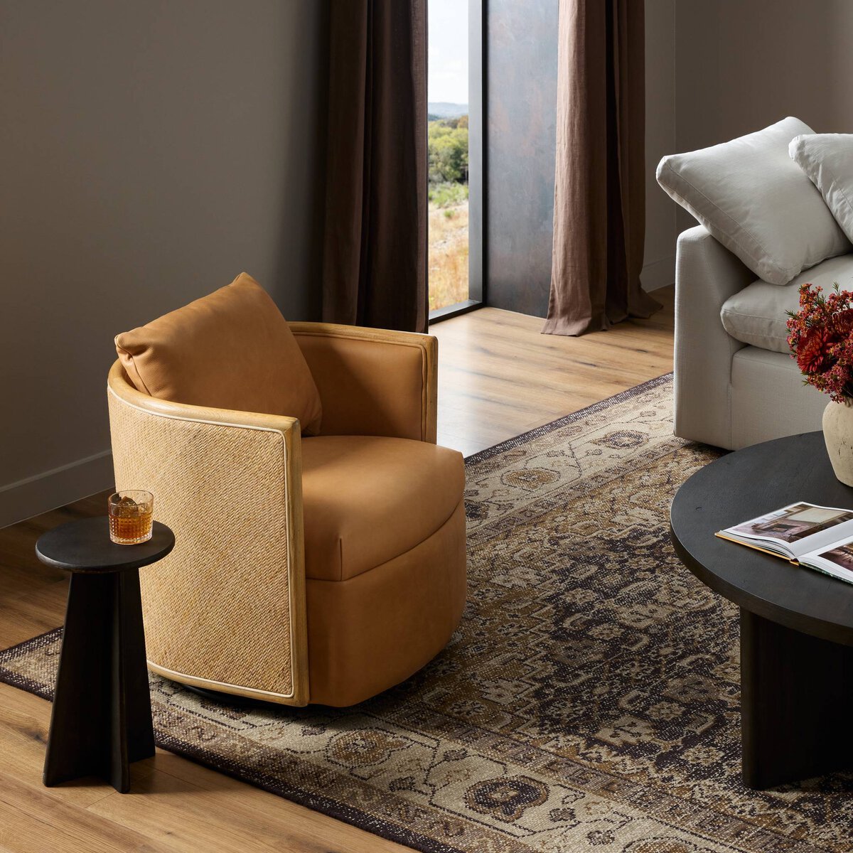 Newbury Swivel Chair - Kings Fine Art & Decor