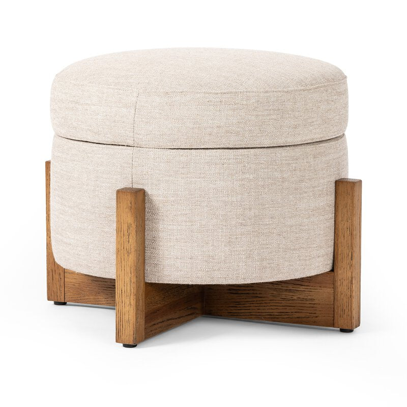 Esben Storage Ottoman-25" - Kings Fine Art & Decor