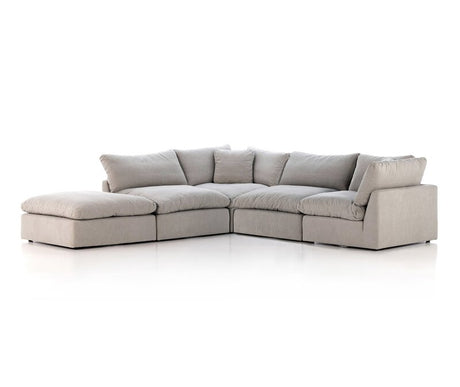 Stevie 4-Piece Sectional W/ Ottoman - Kings Fine Art & Decor