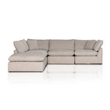 Stevie 4-Piece Sectional W/ Ottoman - Kings Fine Art & Decor