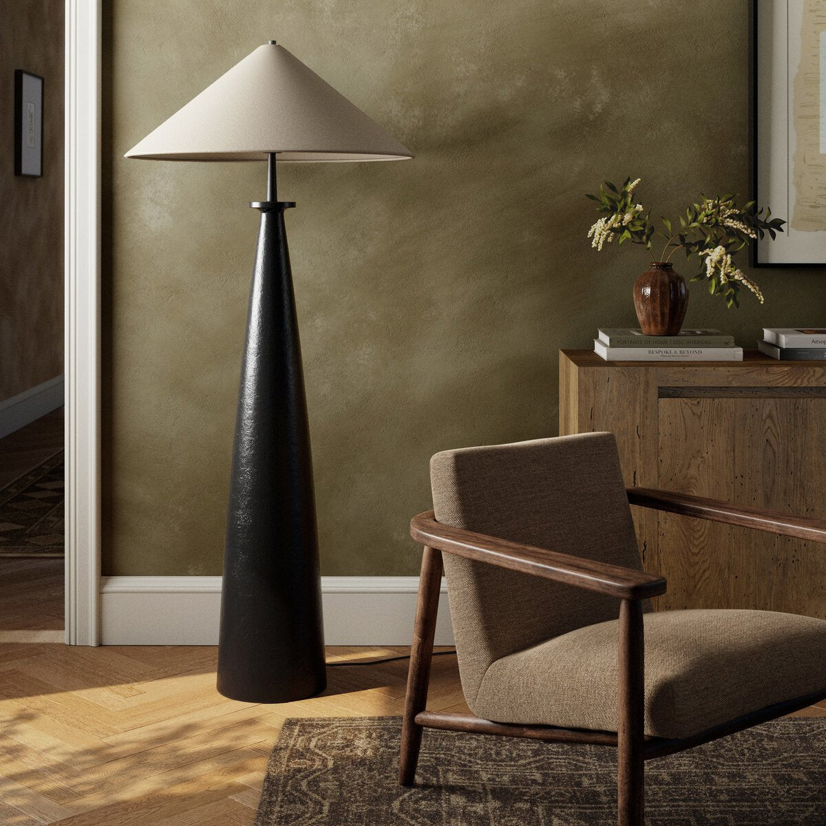 Innes Tapered Shade Floor Lamp - Kings Fine Art & Decor