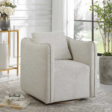 Corben Swivel Chair, White
