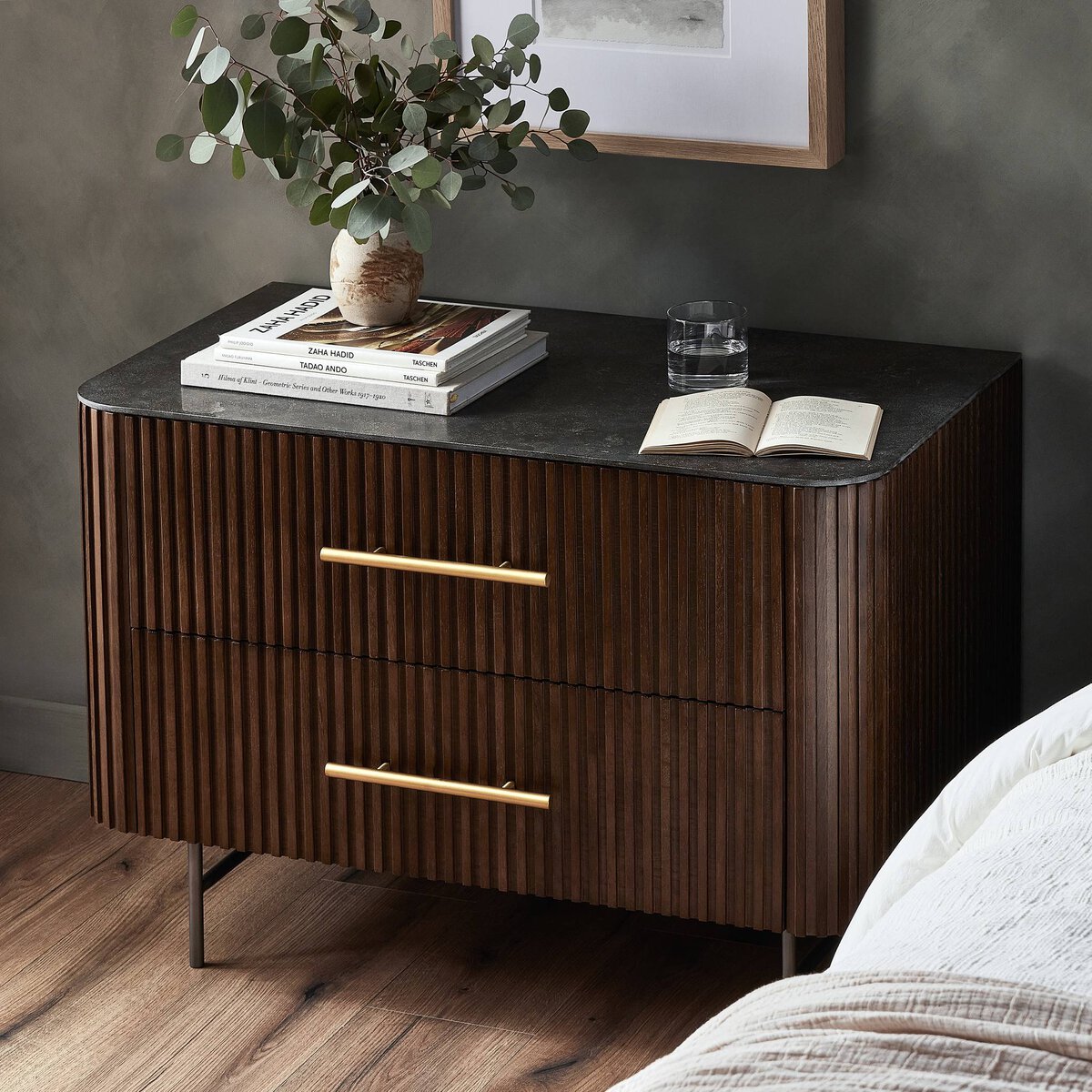 Fletcher Large Nightstand - Kings Fine Art & Decor