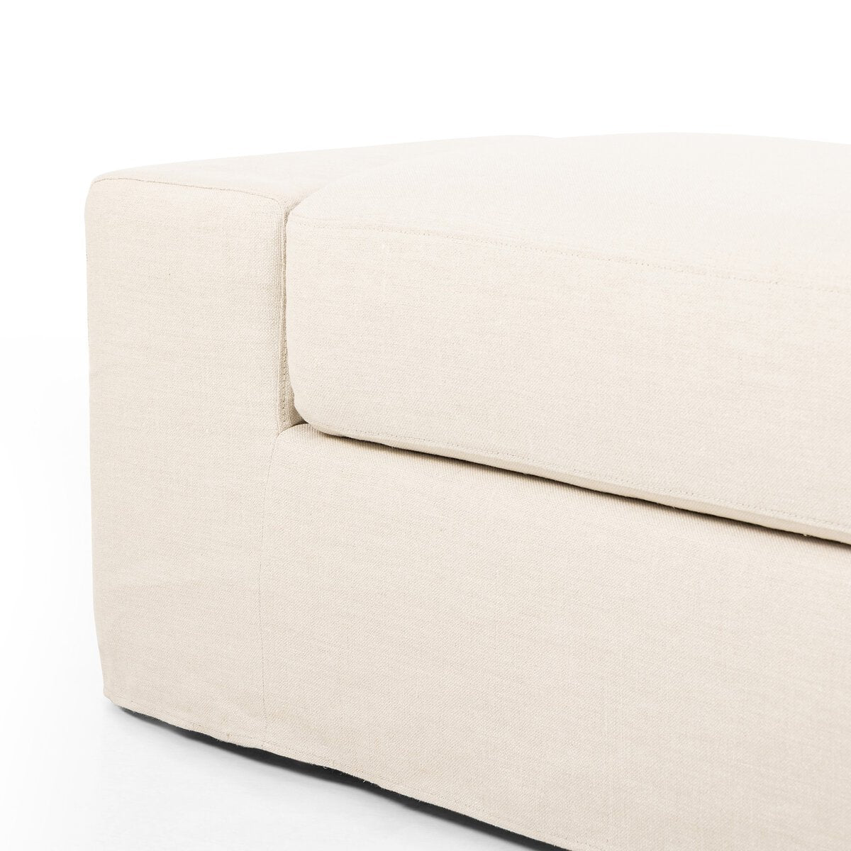 Wide Arm Slipcover Accent Bench - Kings Fine Art & Decor