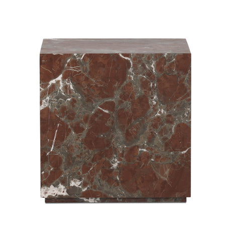 Modern Marble Plinth End Table - Kings Fine Art & Decor