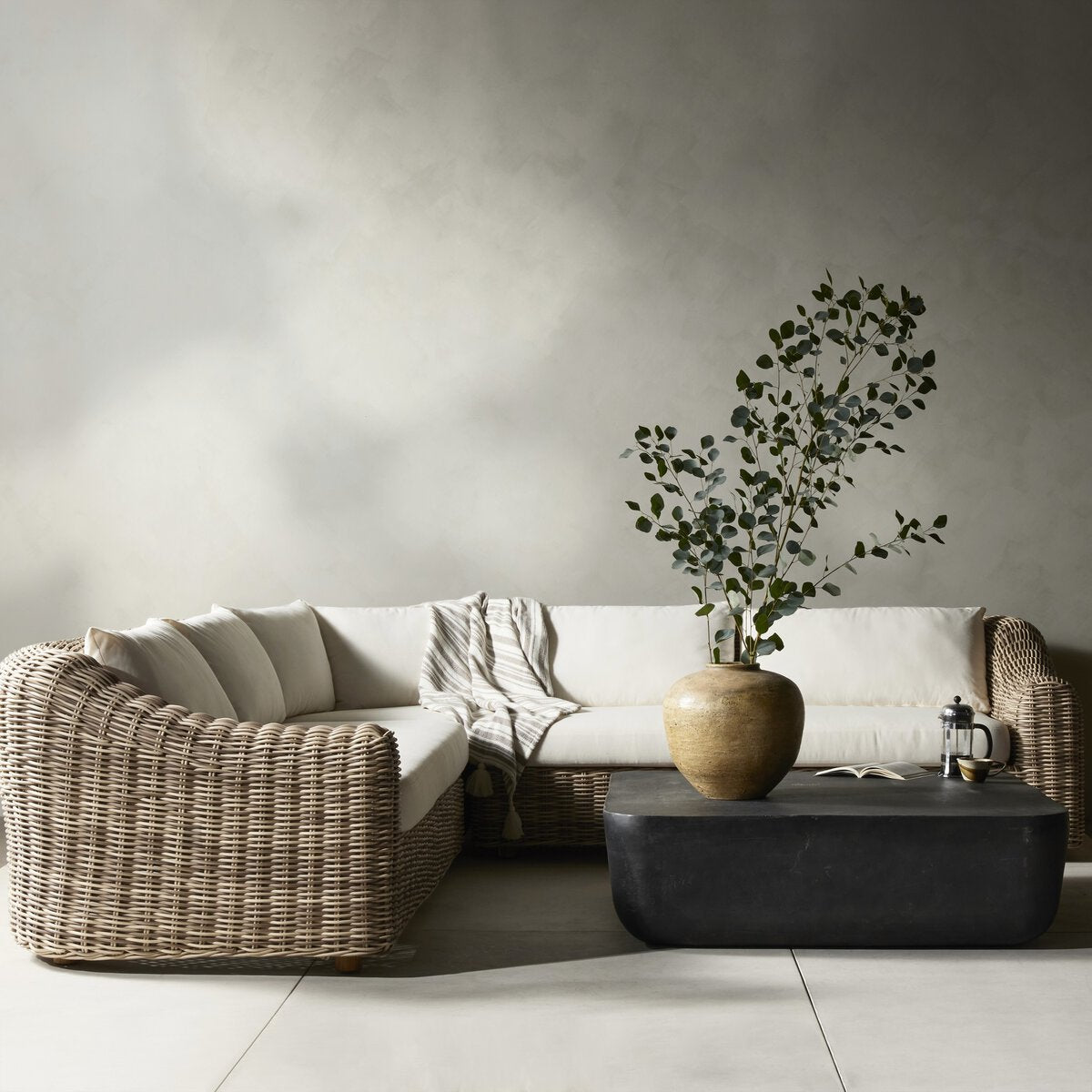 Messina Outdoor 3-Piece Sectional - Kings Fine Art & Decor