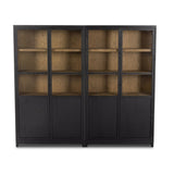 Millie Panel And Glass Door Double Cabinet - Kings Fine Art & Decor