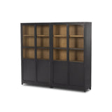 Millie Panel And Glass Door Double Cabinet - Kings Fine Art & Decor