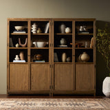 Millie Panel And Glass Door Double Cabinet - Kings Fine Art & Decor