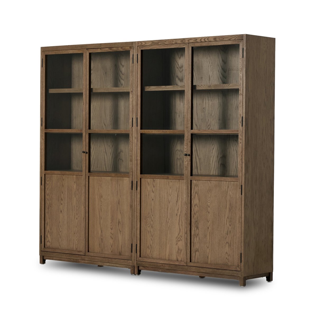 Millie Panel And Glass Door Double Cabinet - Kings Fine Art & Decor