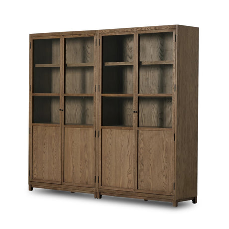 Millie Panel And Glass Door Double Cabinet - Kings Fine Art & Decor