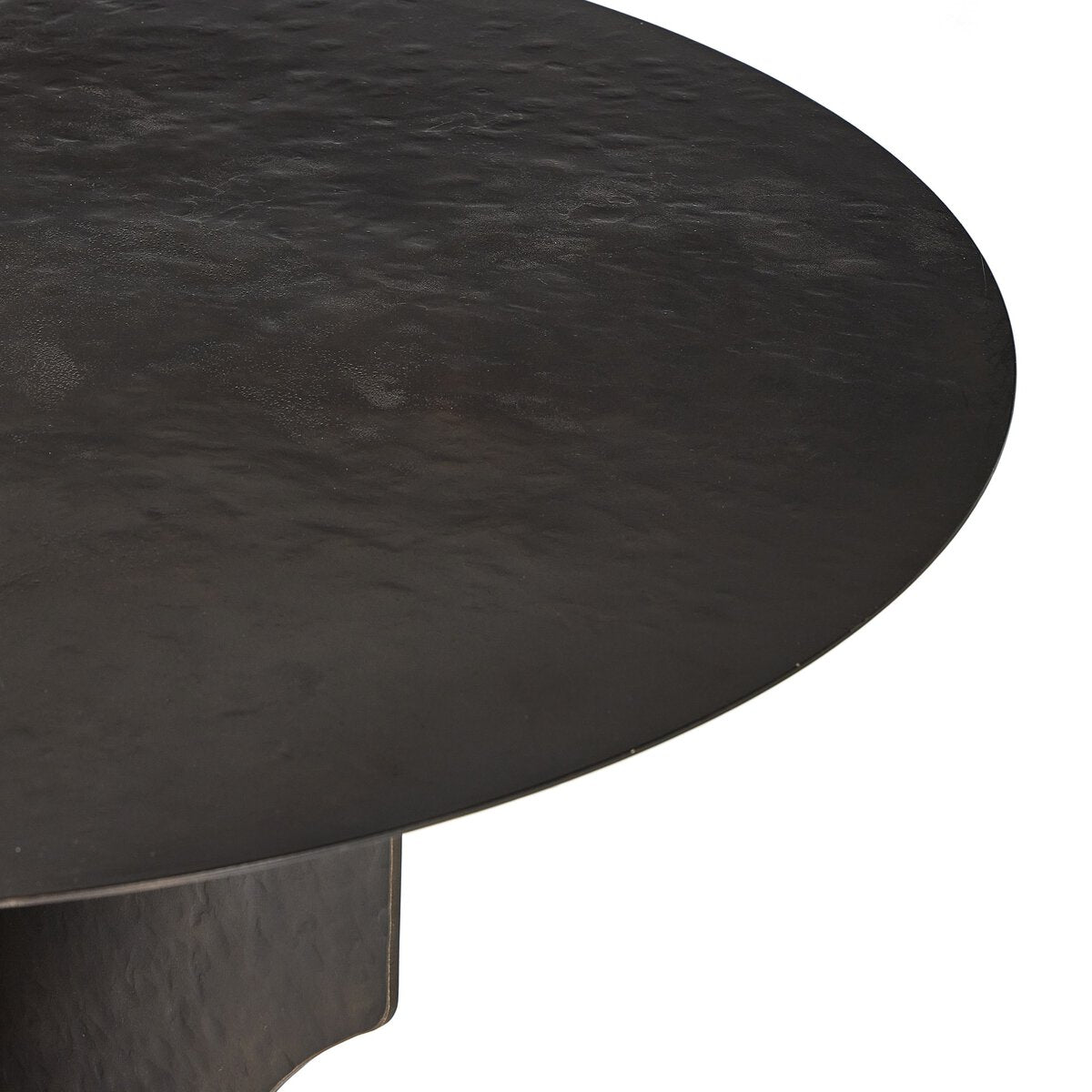 Round Side Table In Solid Iron - Kings Fine Art & Decor