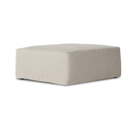 Delray Slipcover Ottoman - Kings Fine Art & Decor