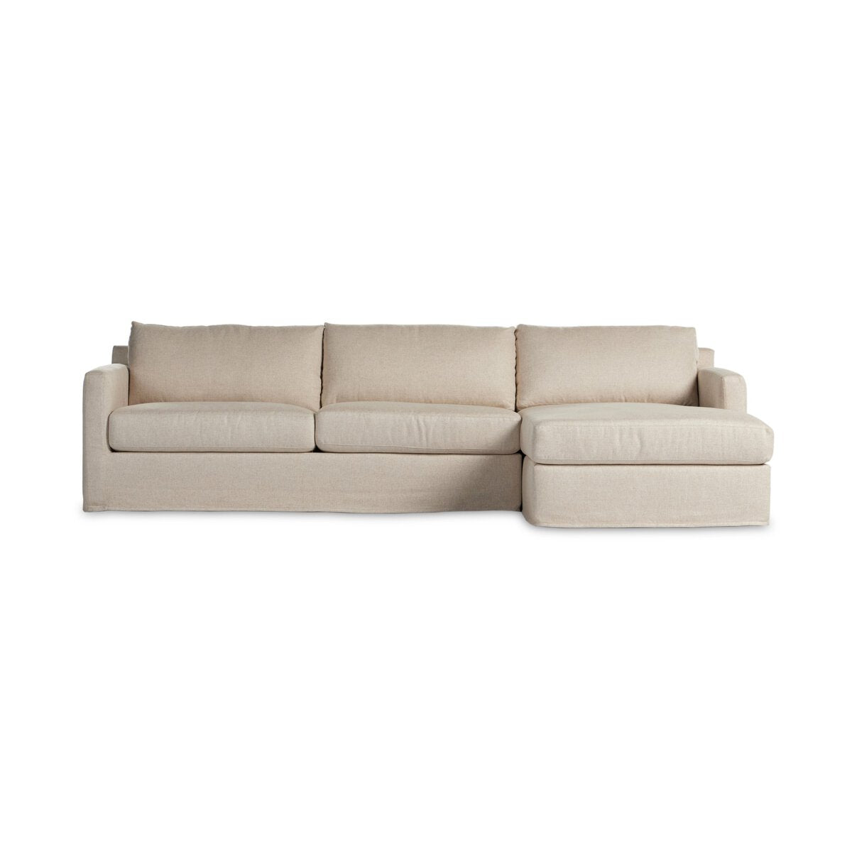 Hampton 2-Piece Slipcover Sectional - Kings Fine Art & Decor