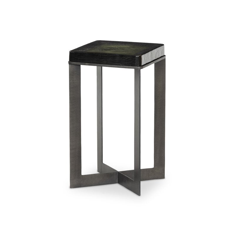 Lennie Cast Glass End Table - Kings Fine Art & Decor
