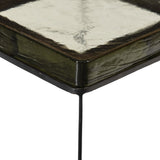 Lennie Cast Glass End Table - Kings Fine Art & Decor