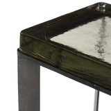 Lennie Cast Glass End Table - Kings Fine Art & Decor