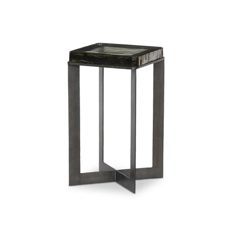 Lennie Cast Glass End Table - Kings Fine Art & Decor
