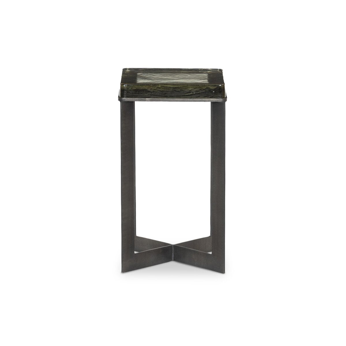 Lennie Cast Glass End Table - Kings Fine Art & Decor
