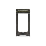Lennie Cast Glass End Table - Kings Fine Art & Decor