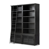 Admont Double Bookcase With Ladder - Kings Fine Art & Decor