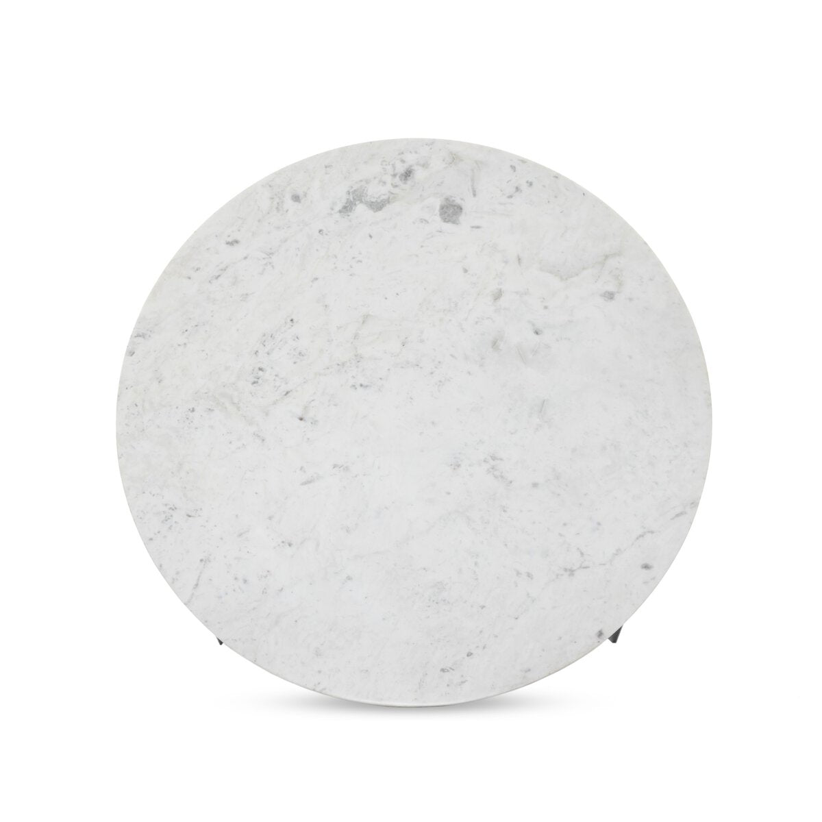 Marble Round Coffee Table With Iron - Kings Fine Art & Decor
