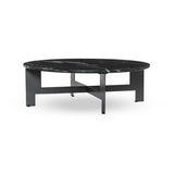 Marble Round Coffee Table With Iron - Kings Fine Art & Decor
