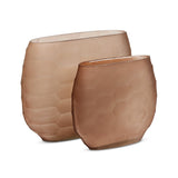 Textured Glass Oval Vases - Kings Fine Art & Decor