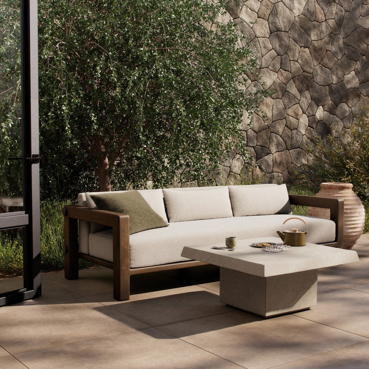 Lumi Outdoor Sofa-94" - Kings Fine Art & Decor
