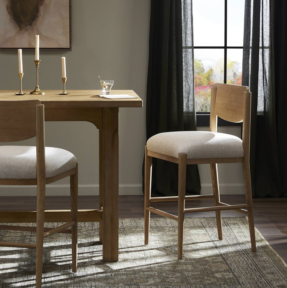 Piran Bar + Counter Stool - Kings Fine Art & Decor
