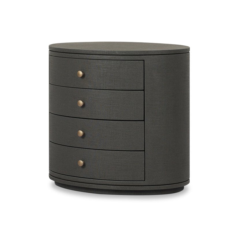 Amelia Oval Nightstand - Kings Fine Art & Decor