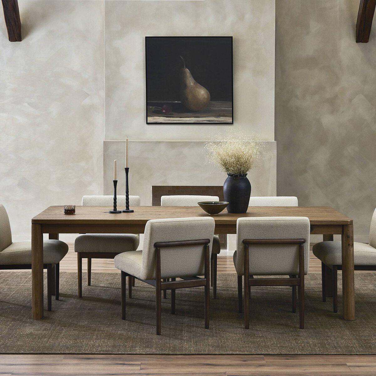 Noeline Double Extension Dining Table - Kings Fine Art & Decor