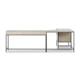 Trey Wide Filing Cabinet Desk System - Kings Fine Art & Decor