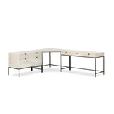 Trey Wide Filing Cabinet Desk System - Kings Fine Art & Decor