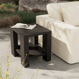 Roca Outdoor Metal End Table - Kings Fine Art & Decor